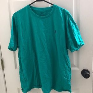 Short sleeve green polo tee